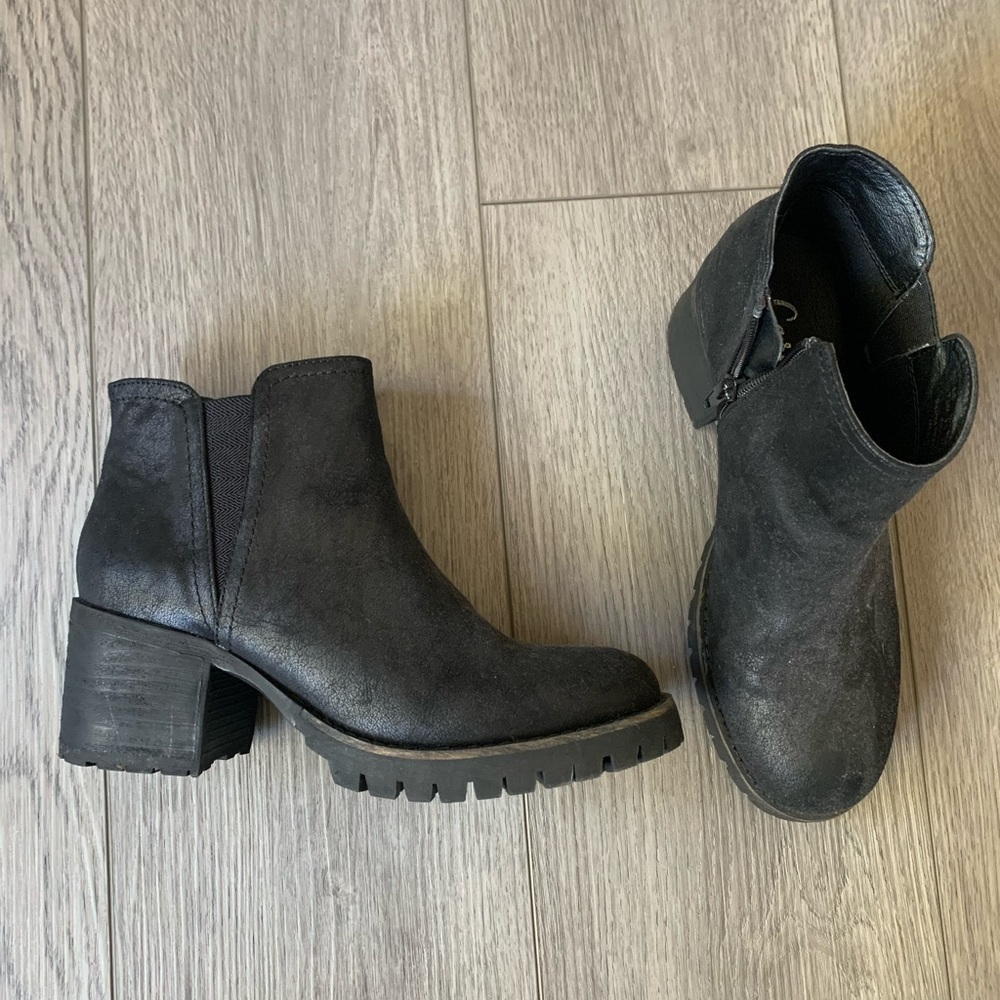 Black ankle boots